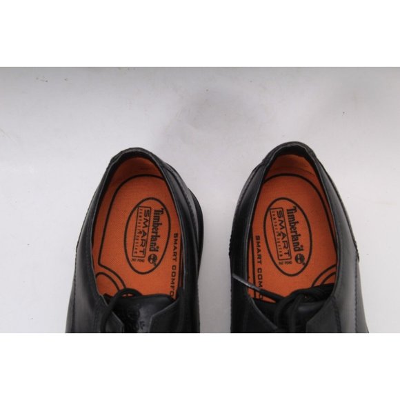NWOB timberland montgomery shoes oxfords lace up black leather mens sz 10 W WIDE - Picture 4 of 12